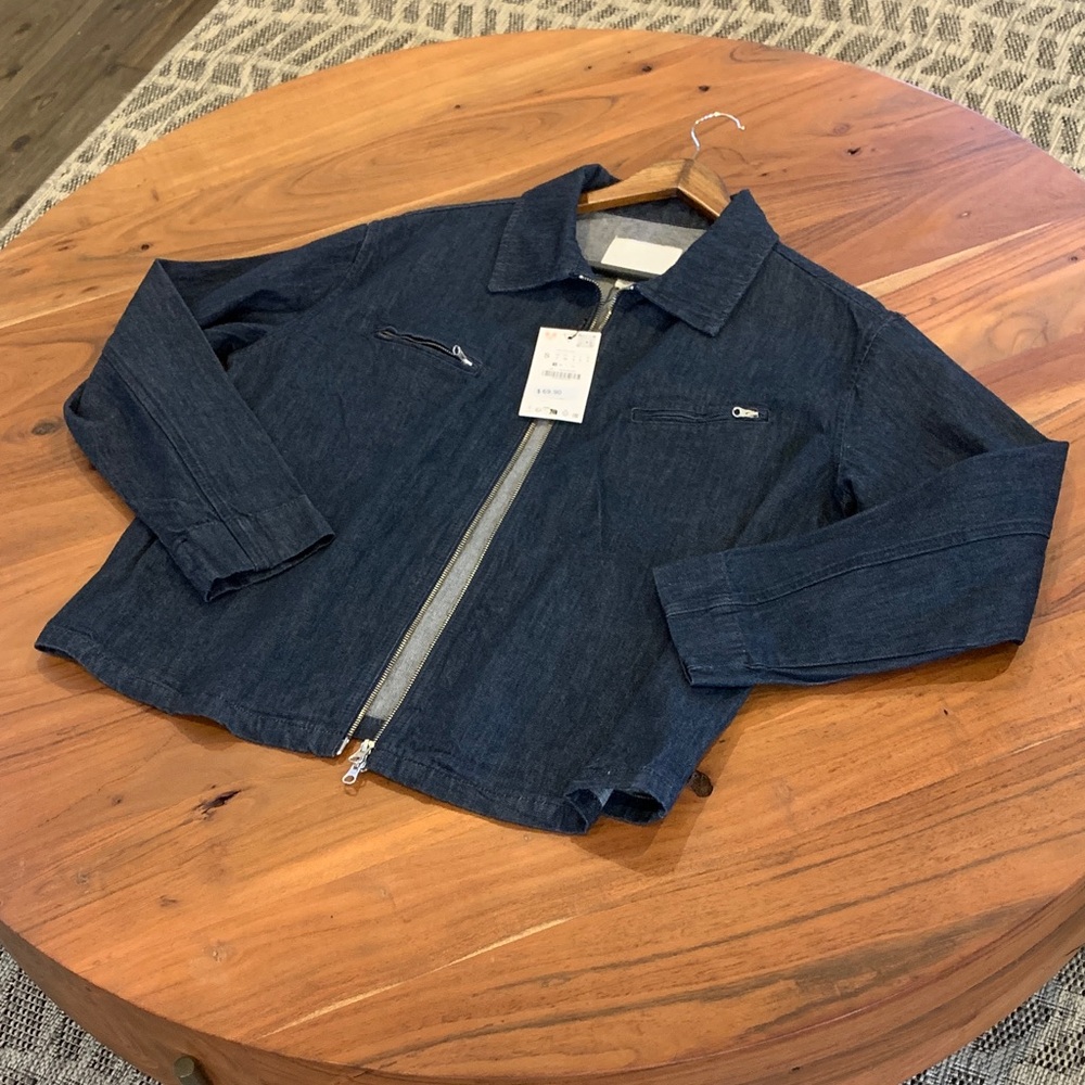 🥶 New Crispy Zara Dark Blue Jean Jacket
